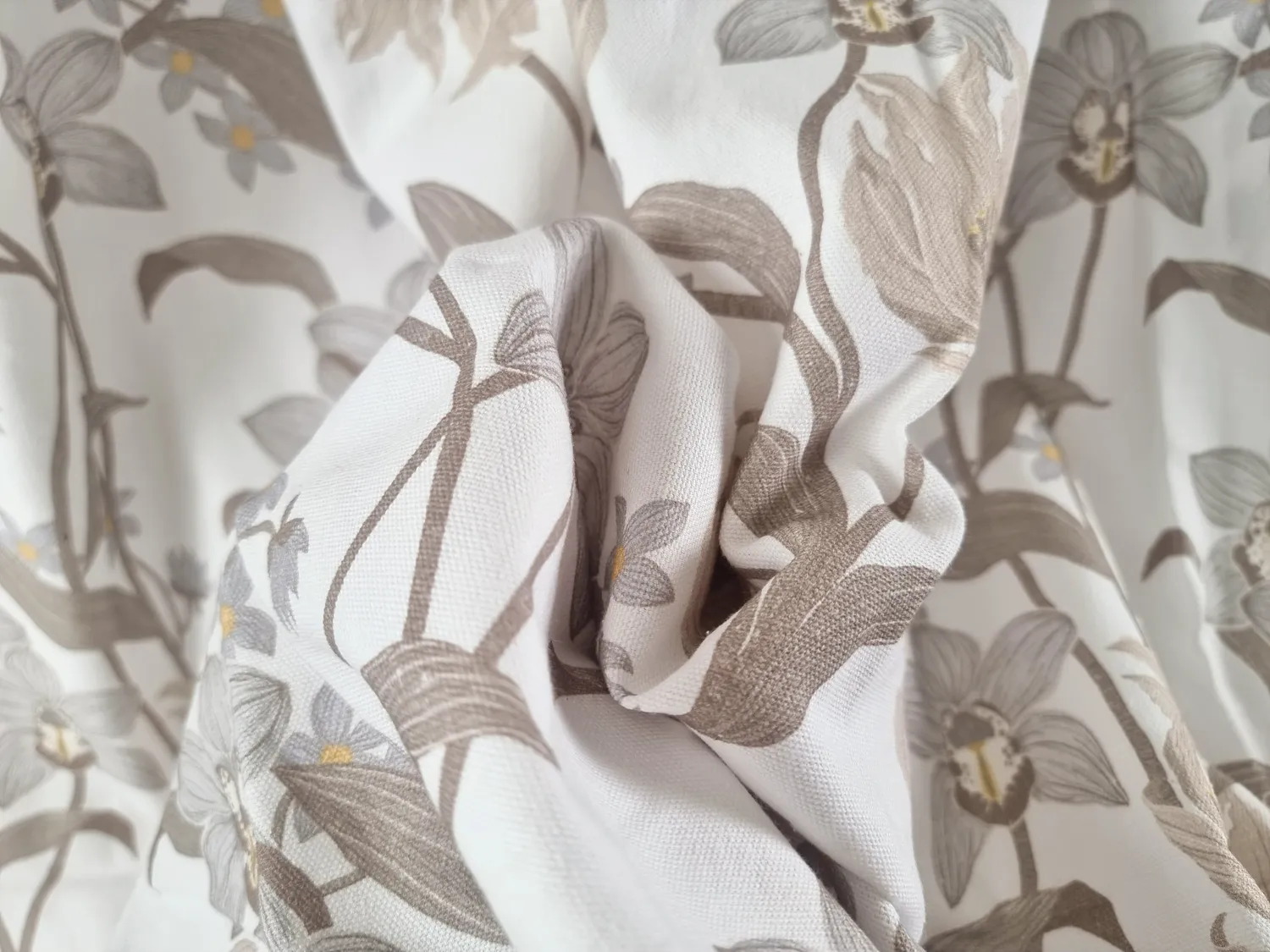 Gordijnen - Katoenen gordijn Florina (beige)