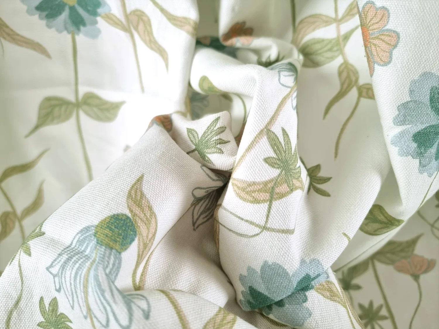 Gordijnen - Katoenen gordijn Sweetie (blauw)