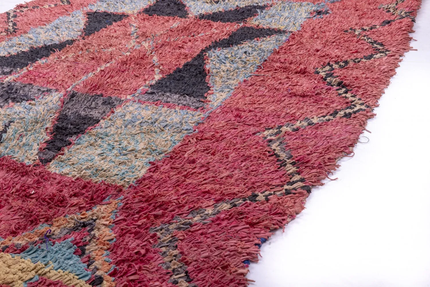 Marokkaanse Berber tapijt Boucherouite 255 x 150 cm