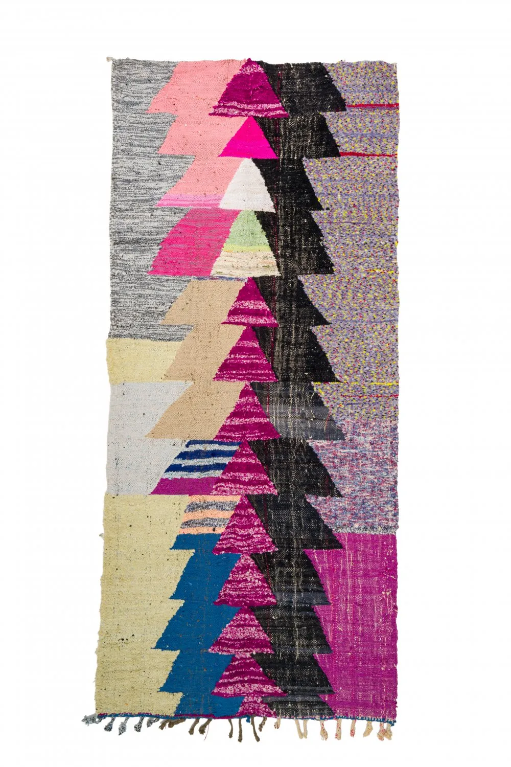 Marokkaanse Berber tapijt Boucherouite 125 x 290 cm