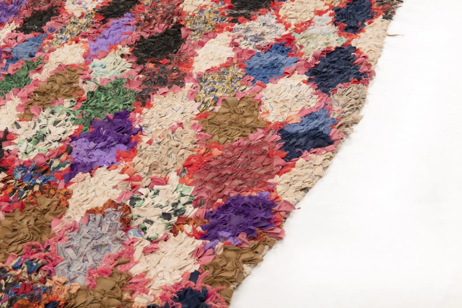 Marokkaanse Berber tapijt Boucherouite 295 x 120 cm