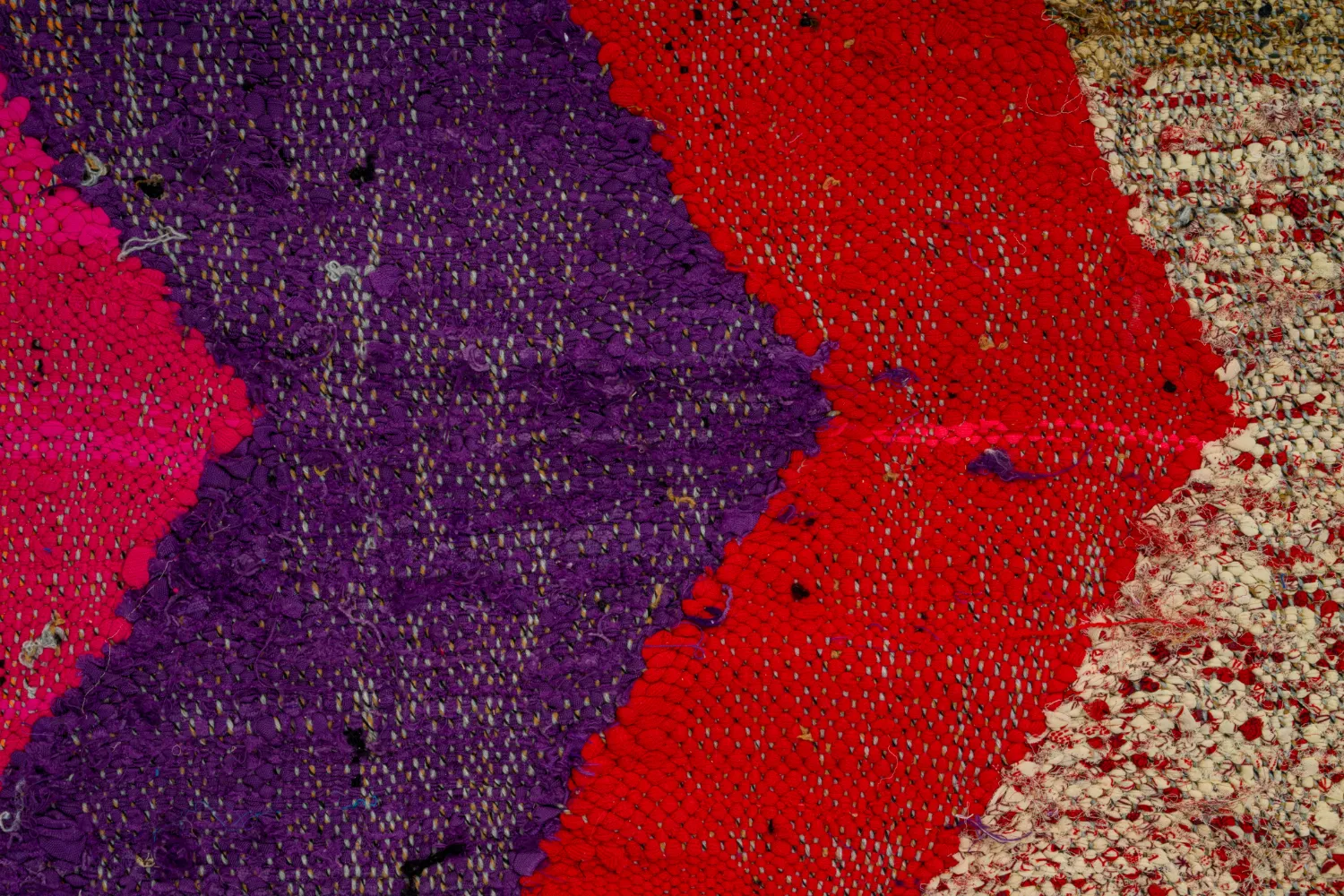 Marokkaanse Berber tapijt Boucherouite 125 x 235 cm