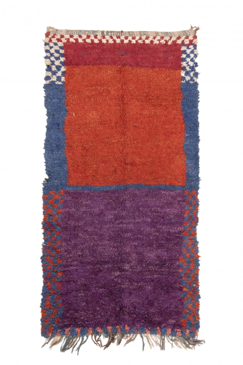 Marokkaanse Berber tapijt Boucherouite 240 x 130 cm