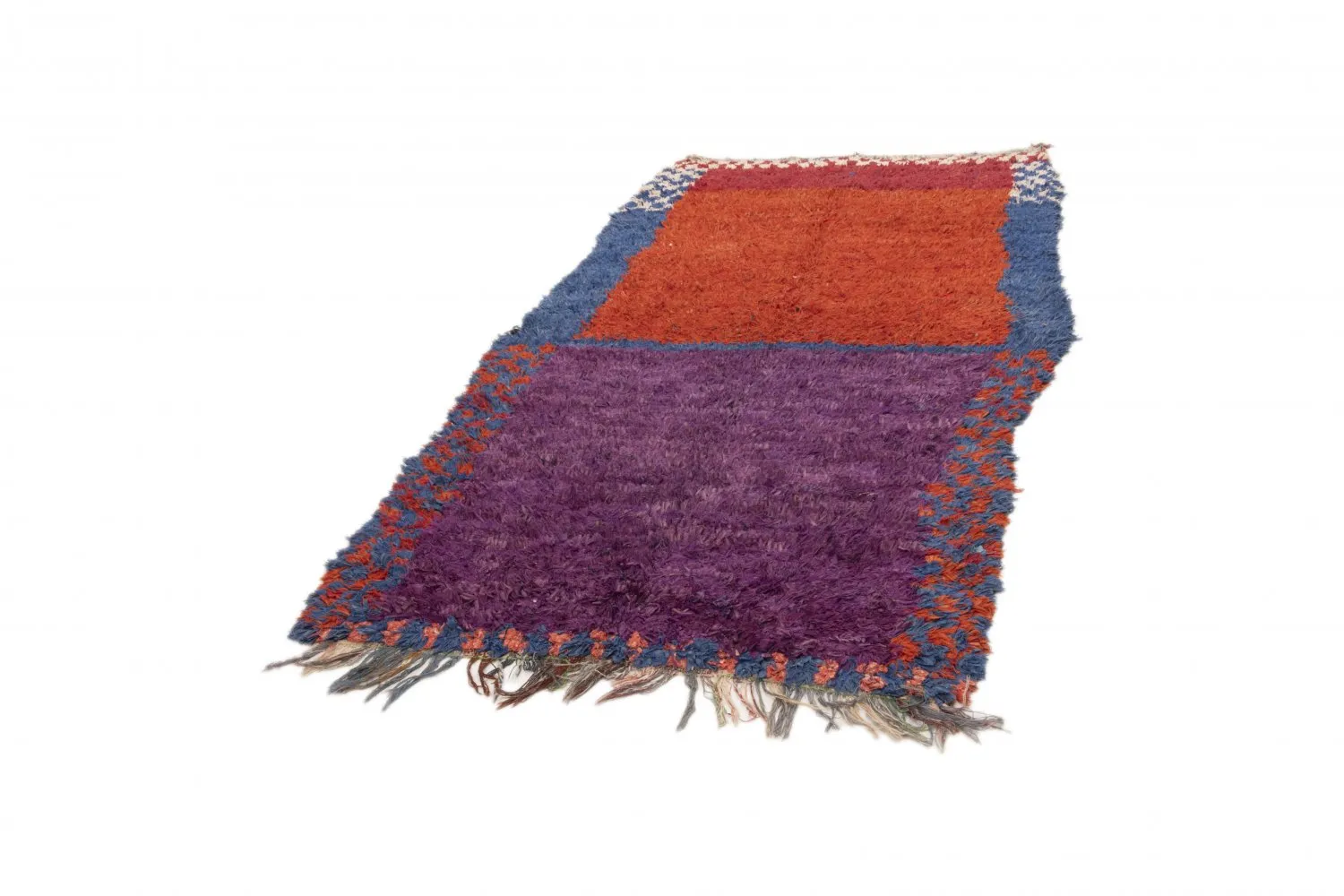 Marokkaanse Berber tapijt Boucherouite 240 x 130 cm