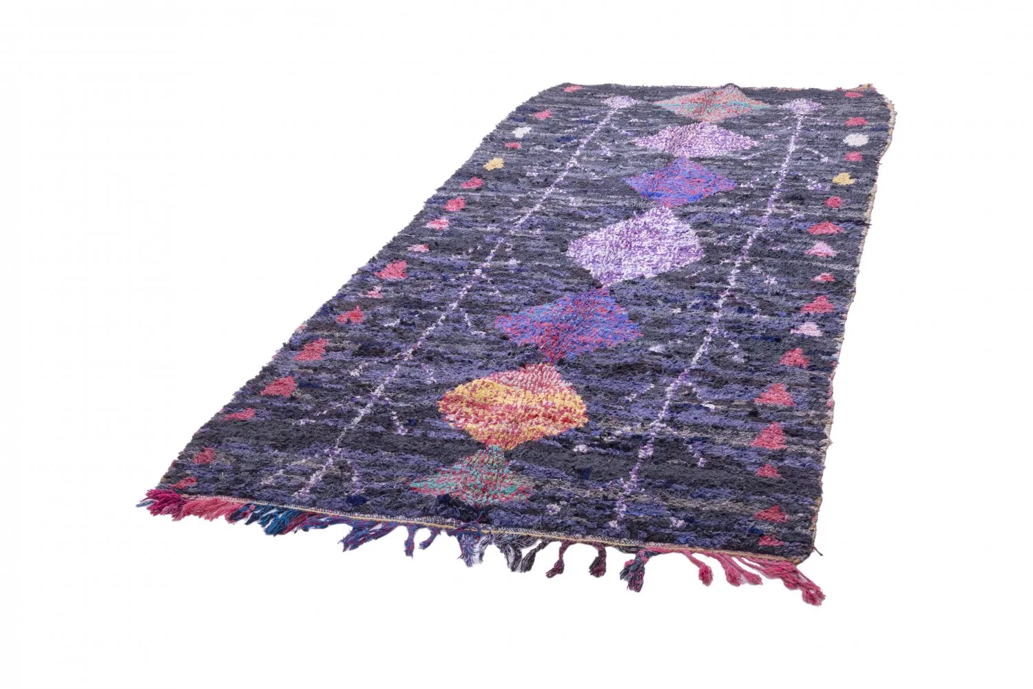Marokkaanse Berber tapijt Boucherouite 285 x 135 cm