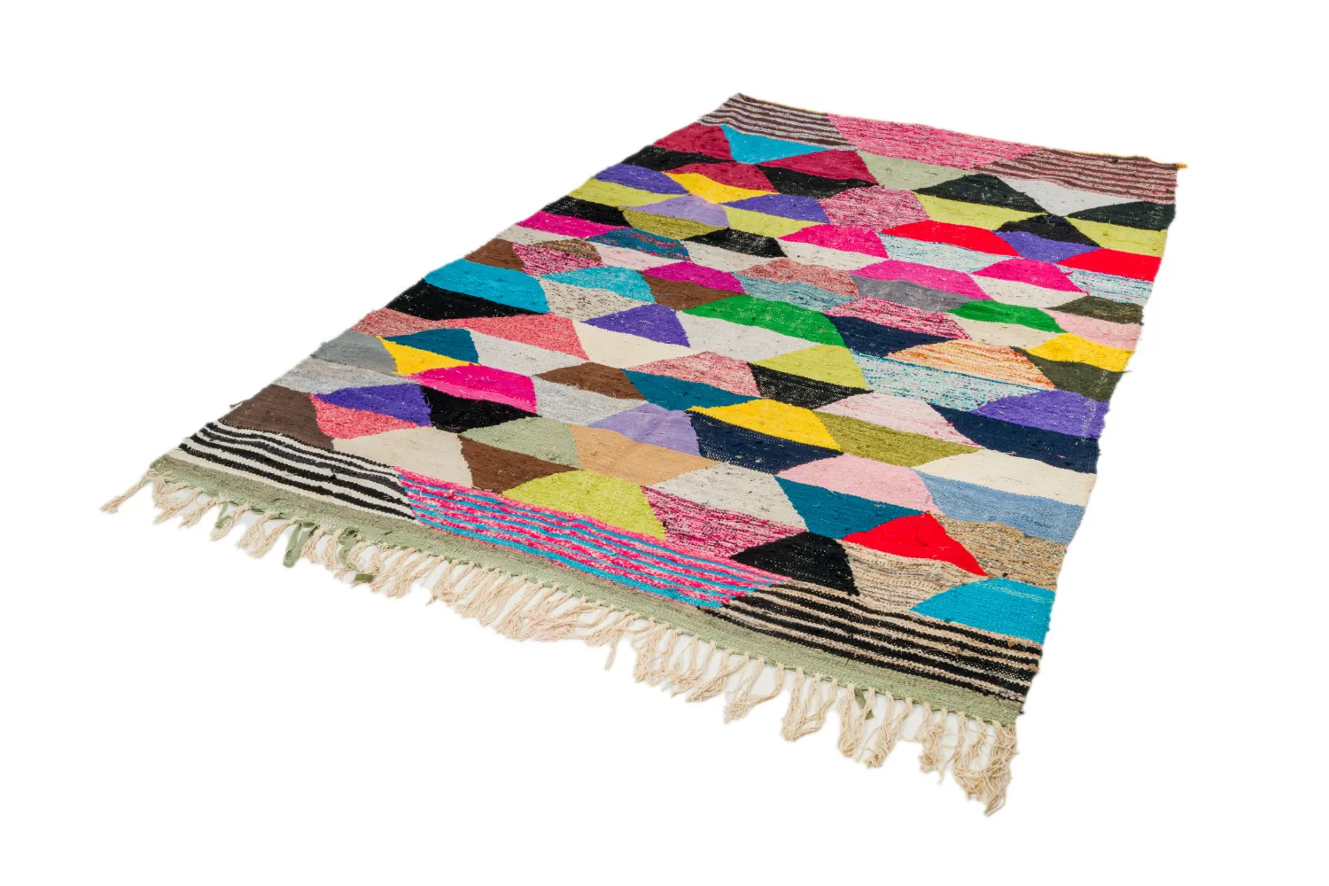 Marokkaanse Berber tapijt Boucherouite 165 x 265 cm