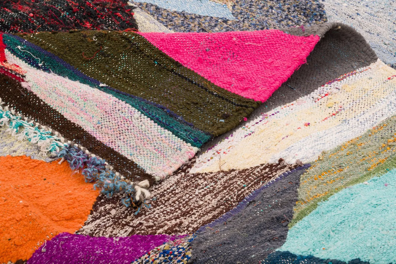 Marokkaanse Berber tapijt Boucherouite 145 x 295 cm