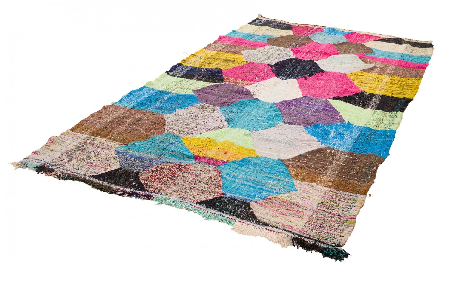 Marokkaanse Berber tapijt Boucherouite 150 x 285 cm