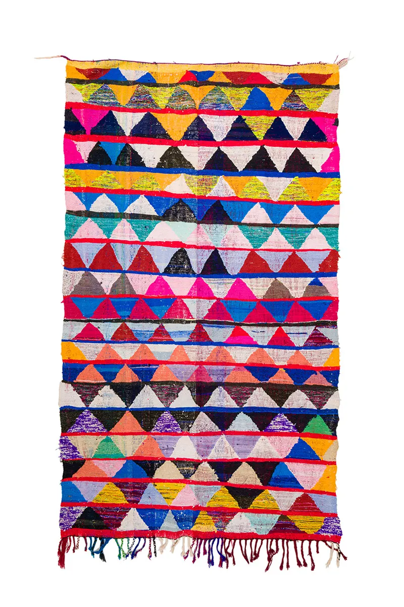 Marokkaanse Berber tapijt Boucherouite 145 x 240 cm