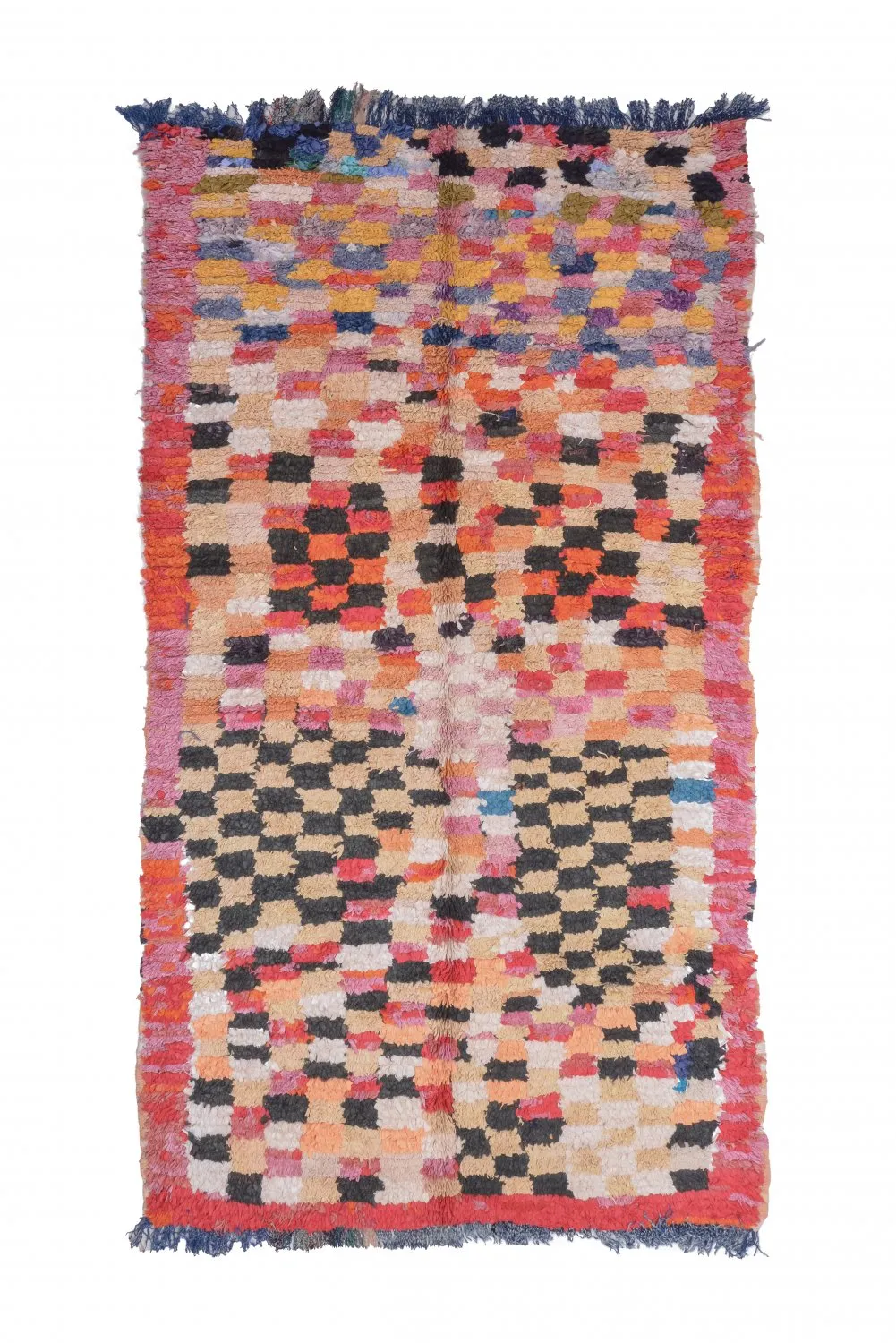 Marokkaanse Berber tapijt Boucherouite 280 x 145 cm