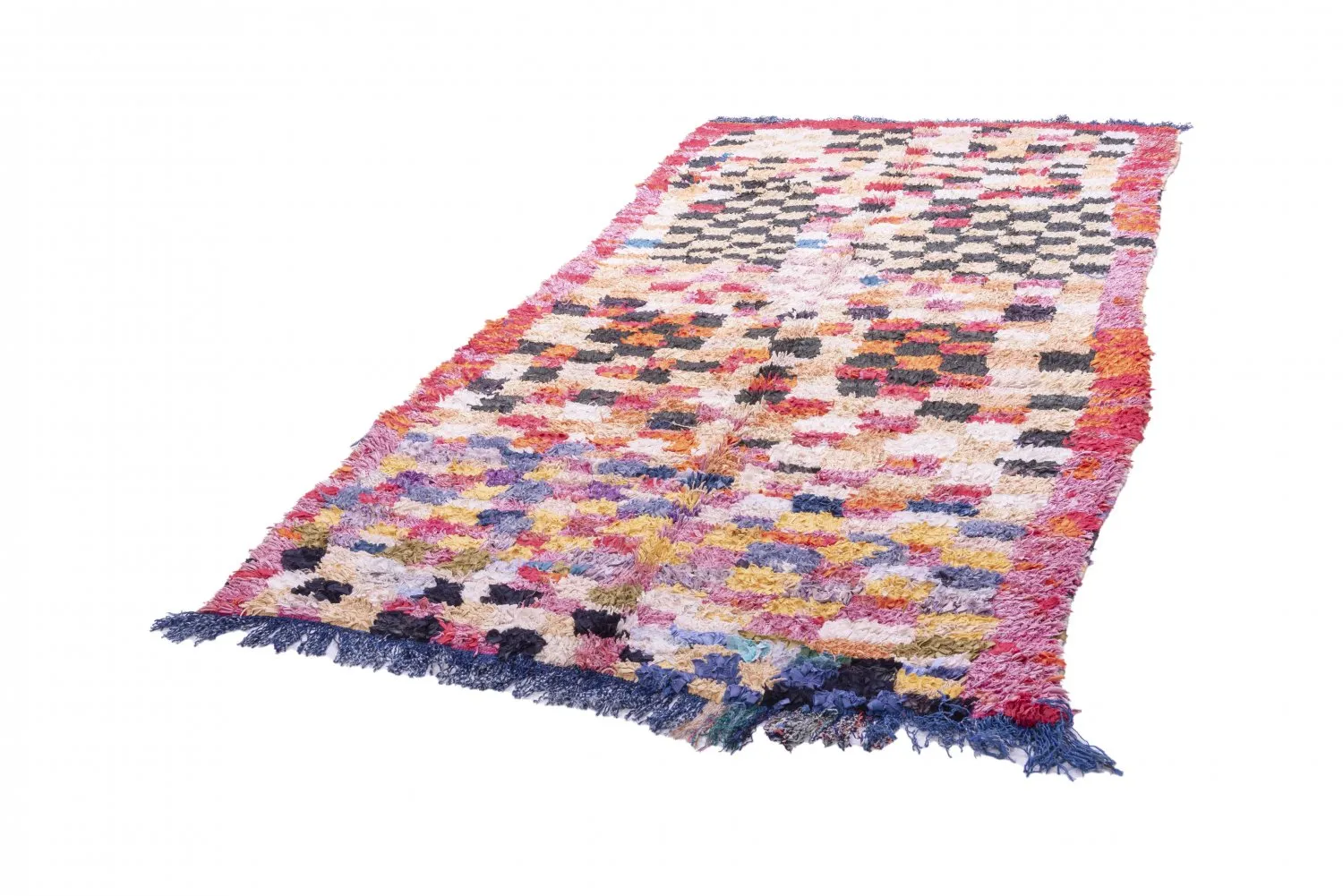 Marokkaanse Berber tapijt Boucherouite 280 x 145 cm
