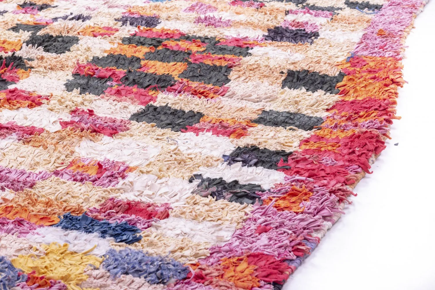 Marokkaanse Berber tapijt Boucherouite 280 x 145 cm