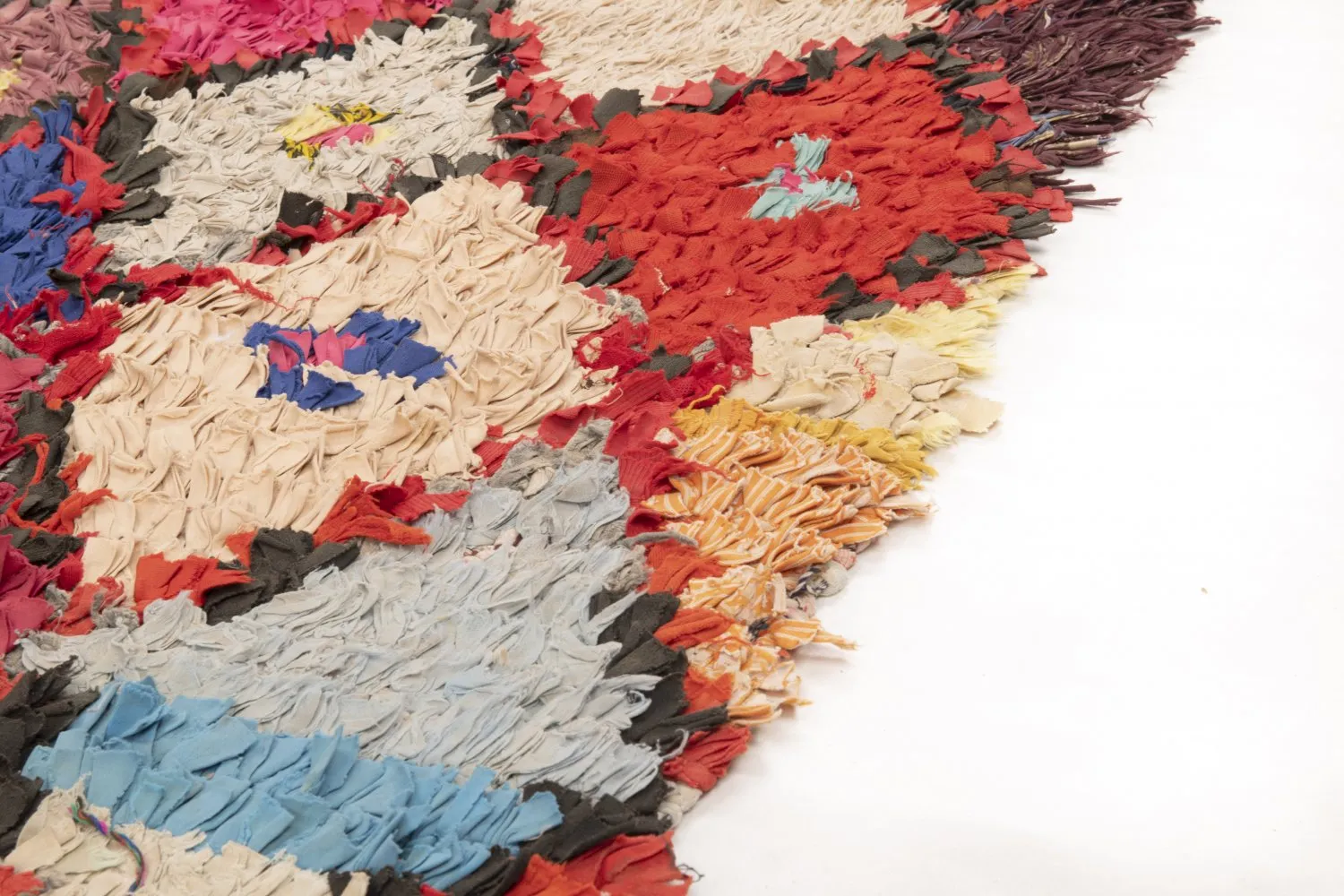 Marokkaanse Berber tapijt Boucherouite 210 x 95 cm