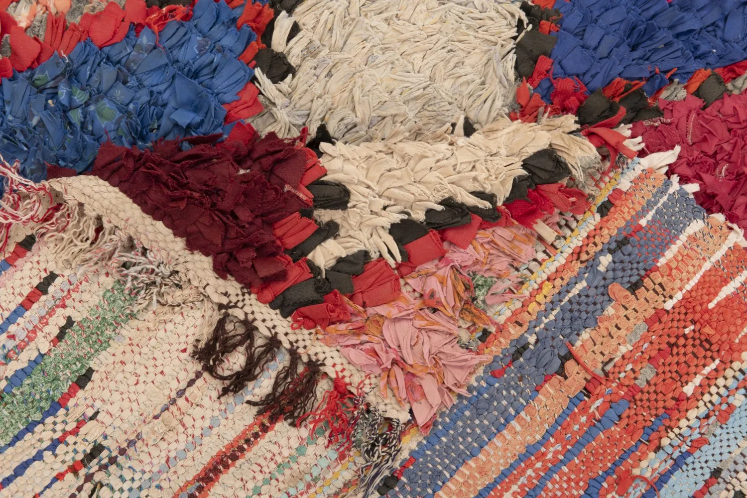Marokkaanse Berber tapijt Boucherouite 210 x 95 cm