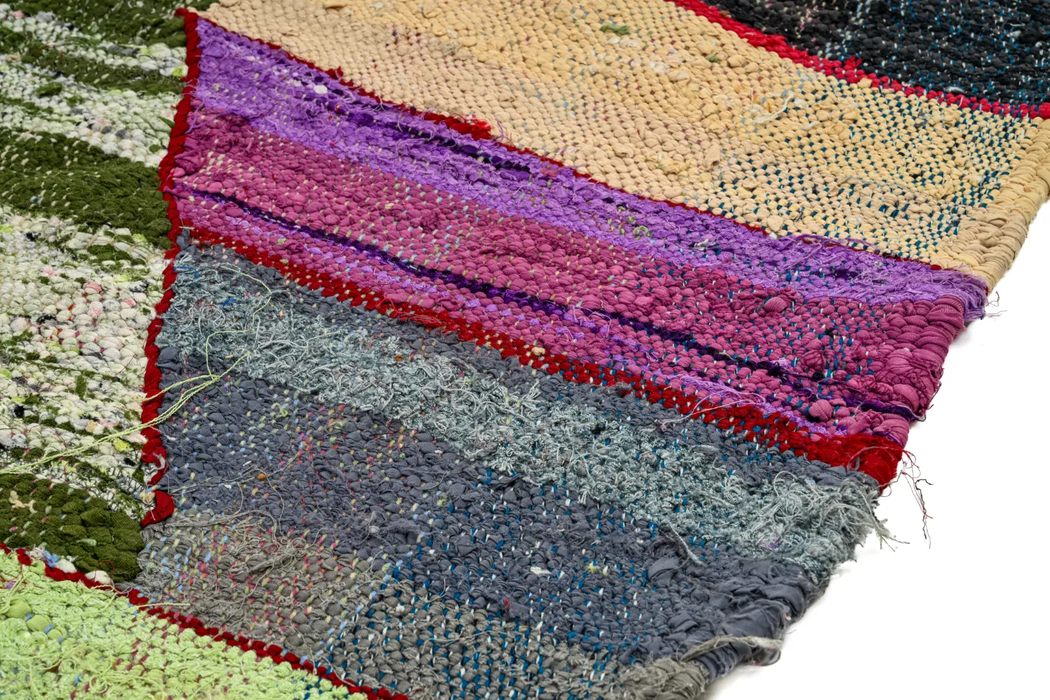 Marokkaanse Berber tapijt Boucherouite 140 x 250 cm
