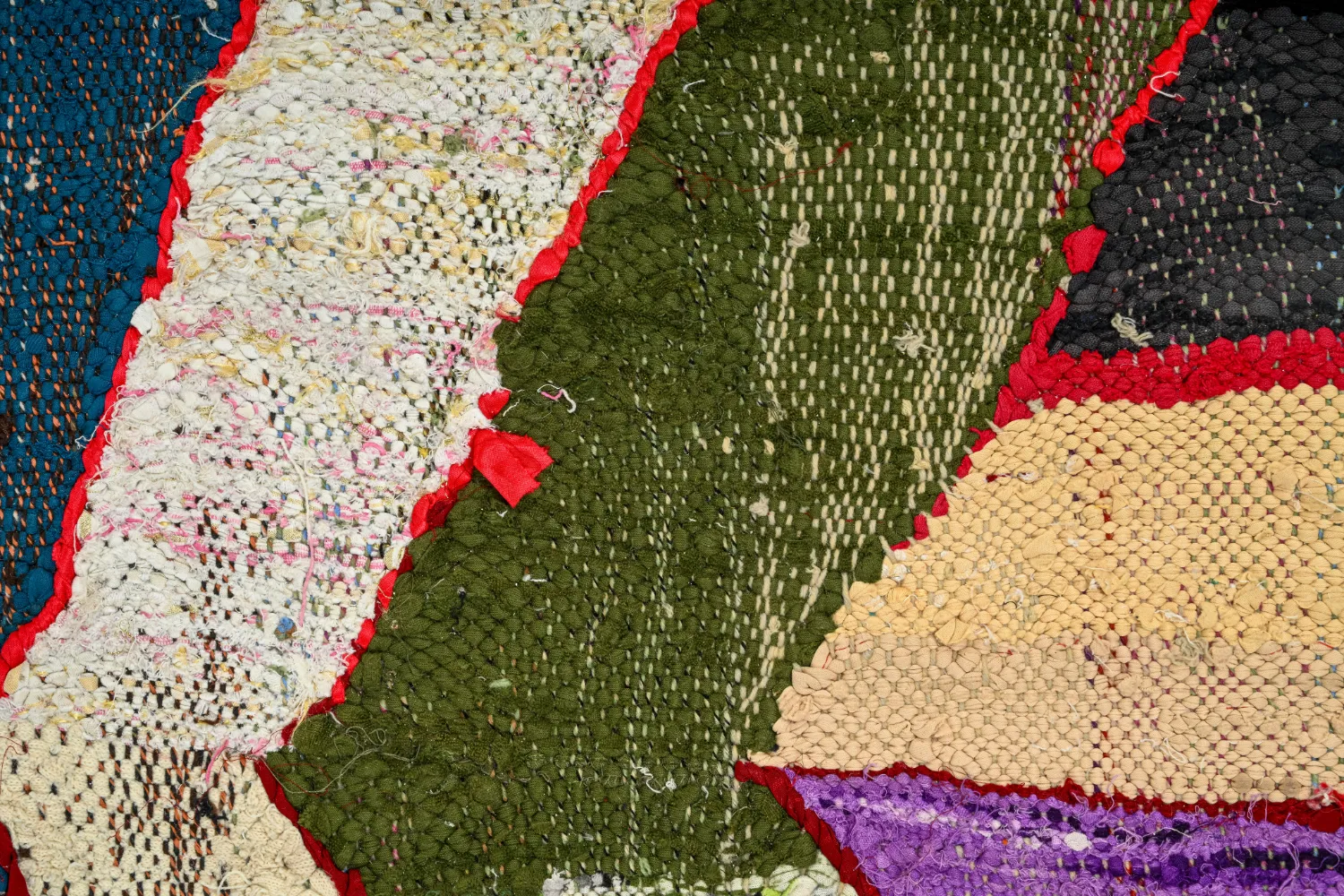 Marokkaanse Berber tapijt Boucherouite 140 x 250 cm