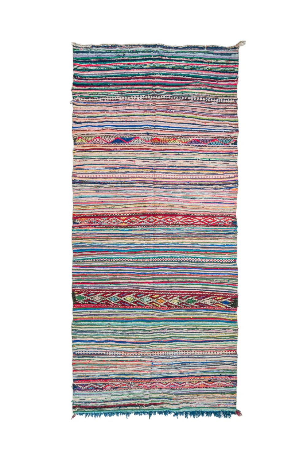 Marokkaanse Berber tapijt Boucherouite 150 x 340 cm