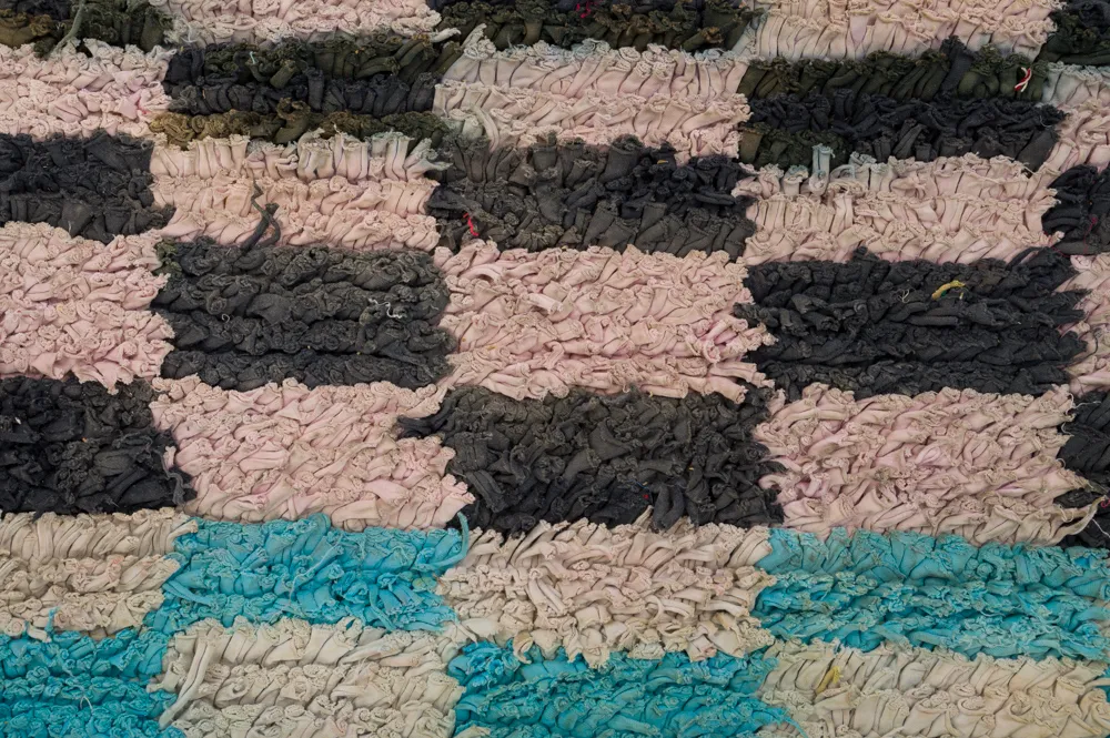 Marokkaanse Berber tapijt Boucherouite 320 x 160 cm