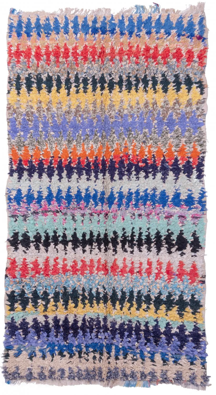 Marokkaanse Berber tapijt Boucherouite 230 x 125 cm