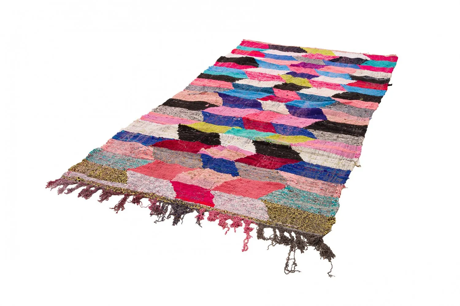 Marokkaanse Berber tapijt Boucherouite 150 x 305 cm