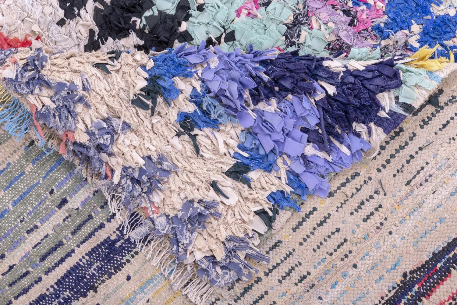 Marokkaanse Berber tapijt Boucherouite 230 x 125 cm