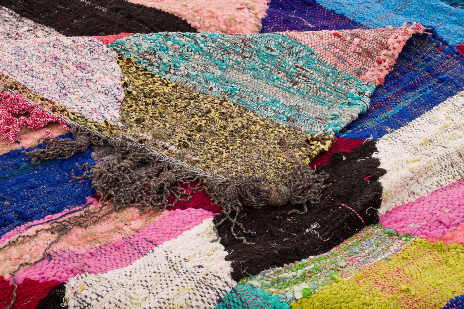 Marokkaanse Berber tapijt Boucherouite 150 x 305 cm