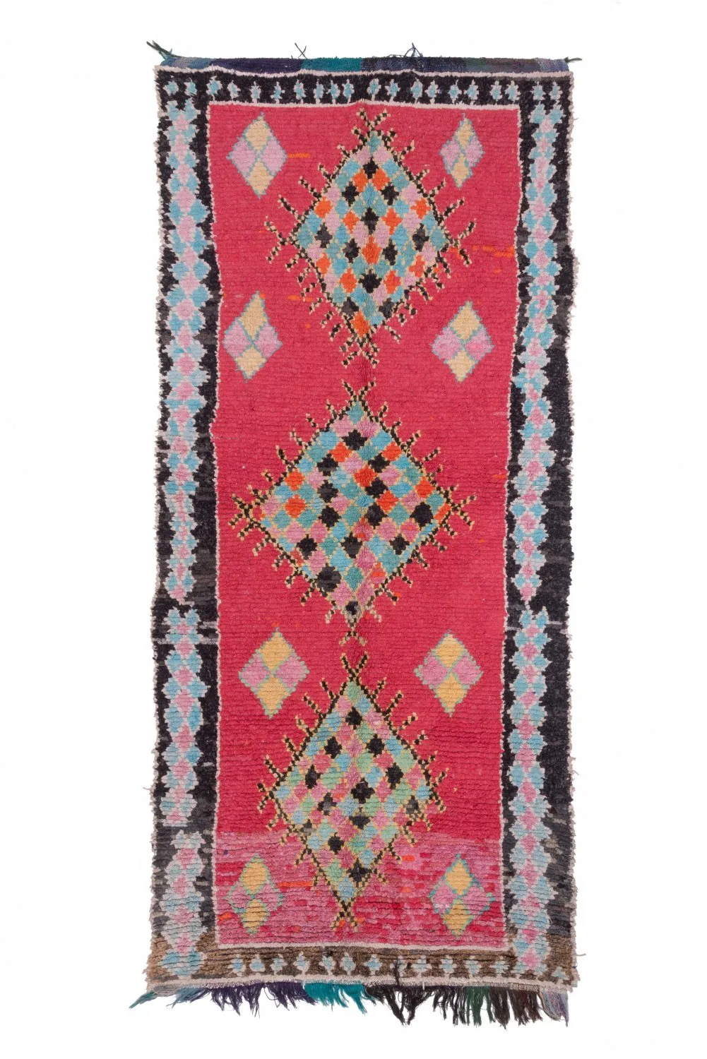 Marokkaanse Berber tapijt Boucherouite 325 x 145 cm