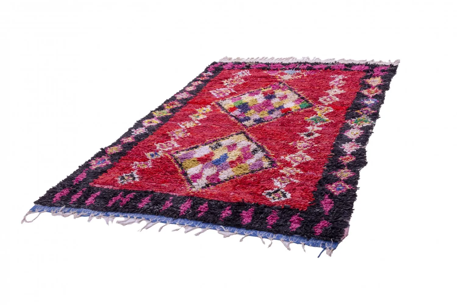 Marokkaanse Berber tapijt Boucherouite 255 x 165 cm