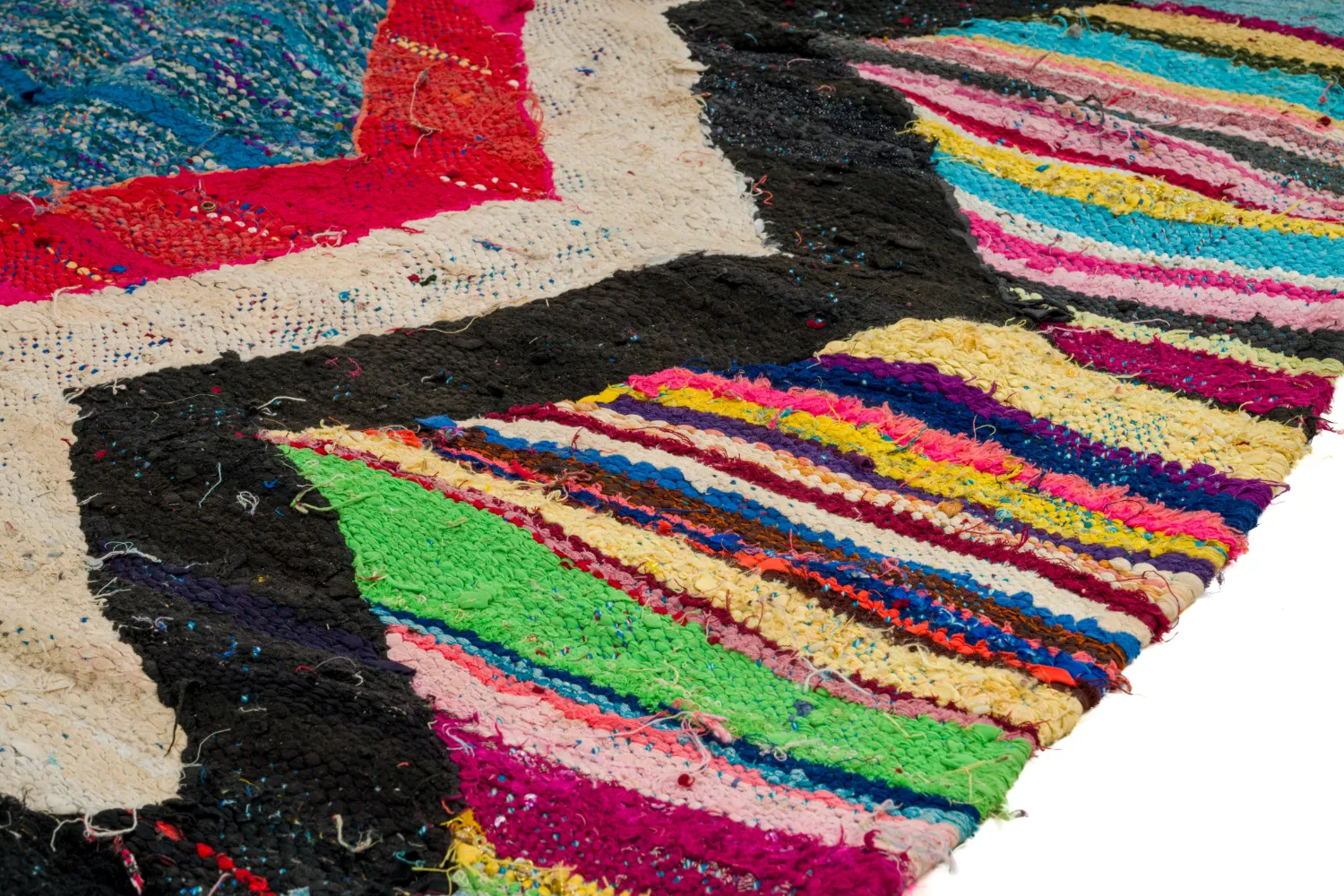 Marokkaanse Berber tapijt Boucherouite 125 x 265 cm