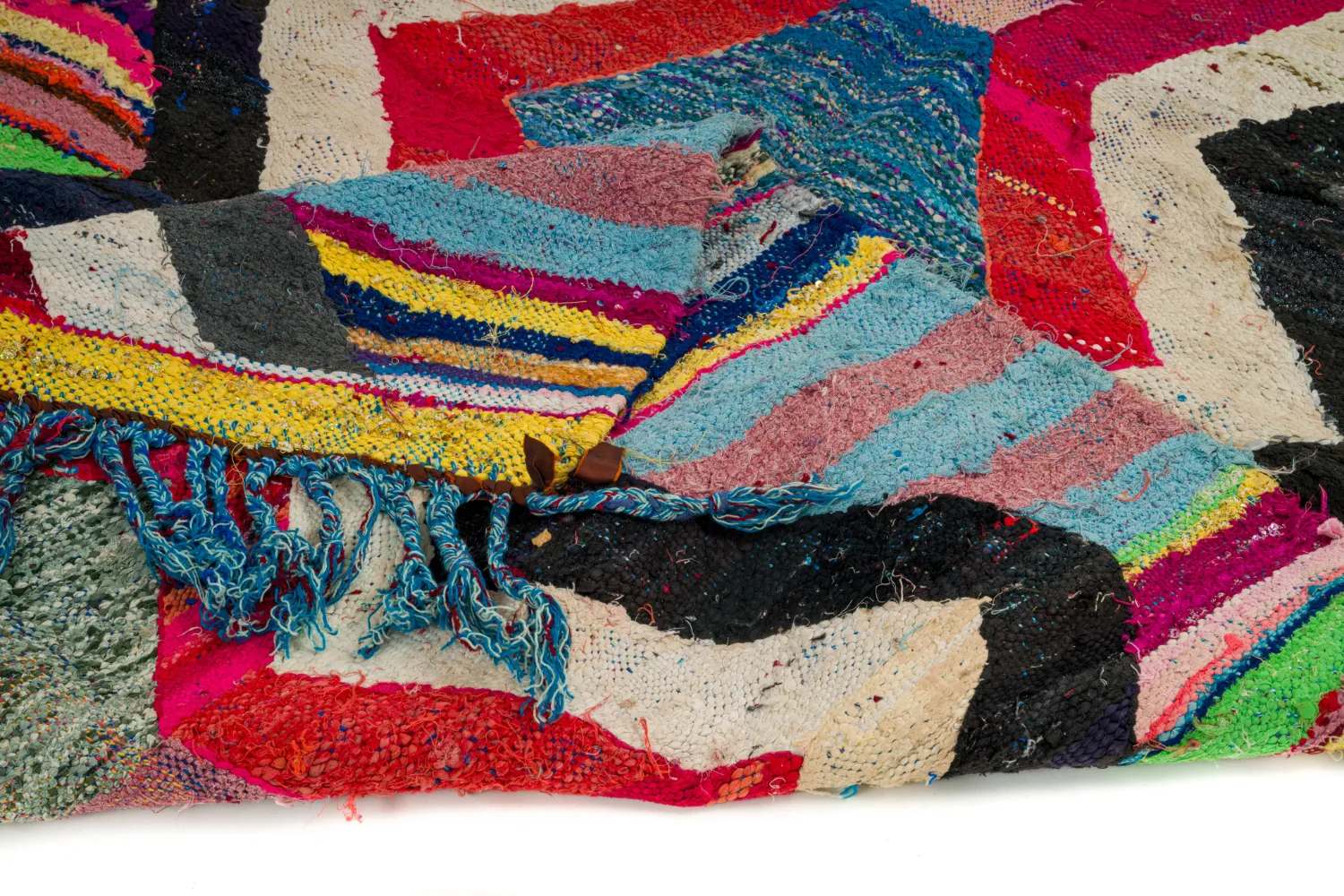 Marokkaanse Berber tapijt Boucherouite 125 x 265 cm