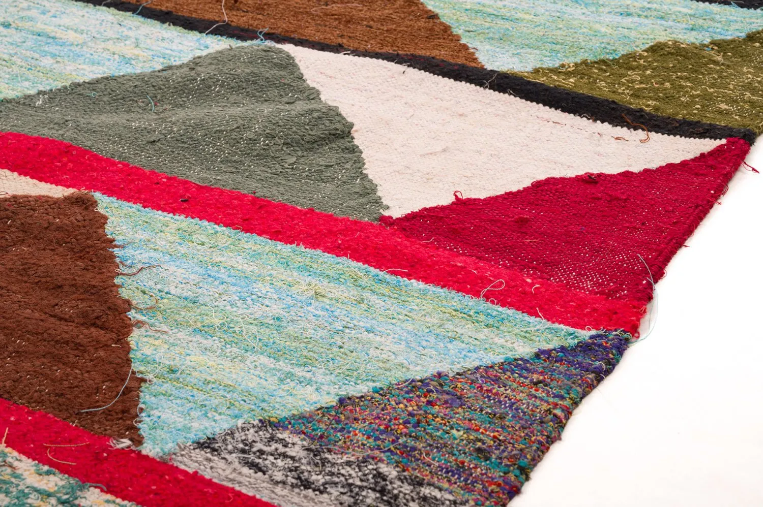 Marokkaanse Berber tapijt Boucherouite 145 x 220 cm