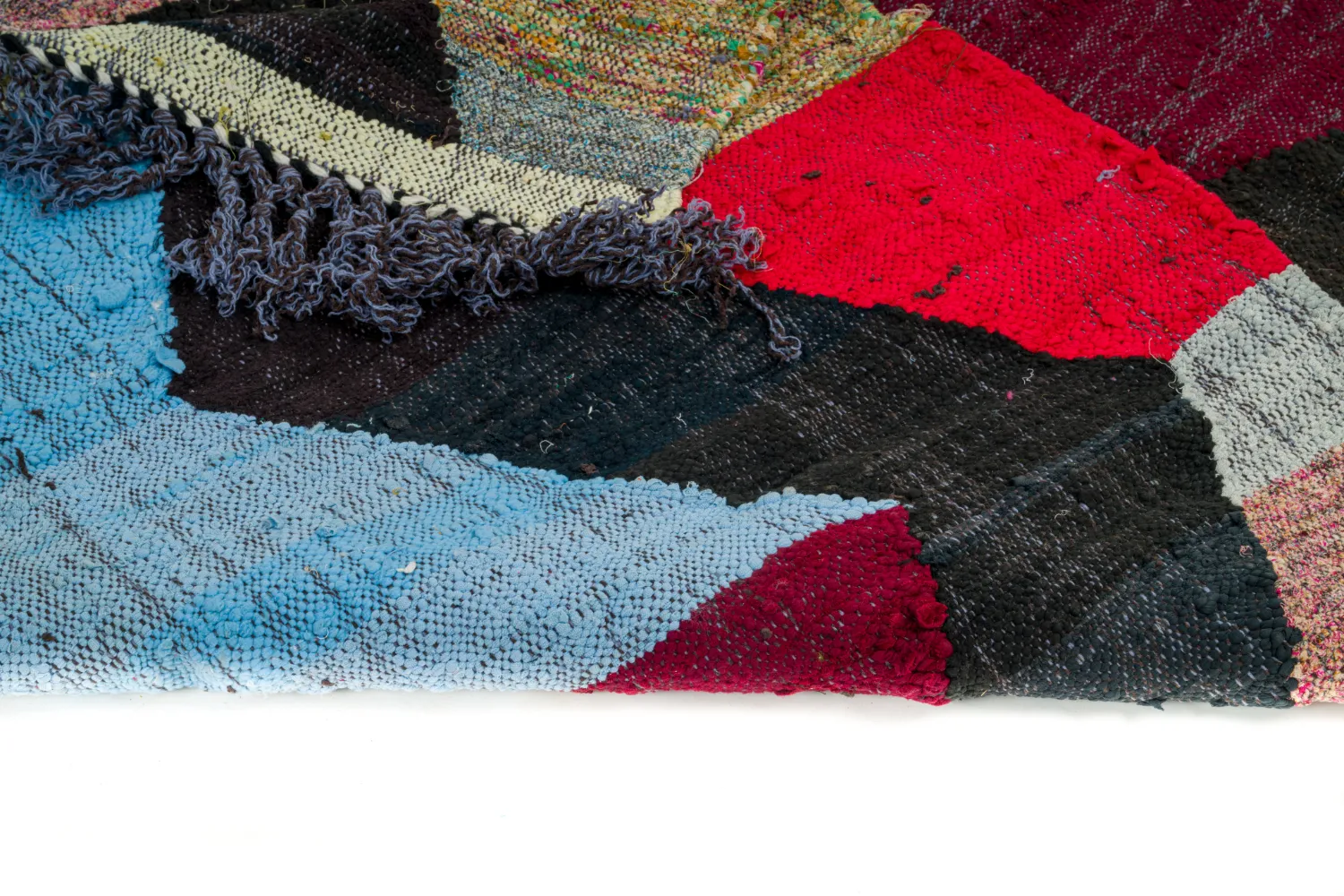 Marokkaanse Berber tapijt Boucherouite 135 x 240 cm