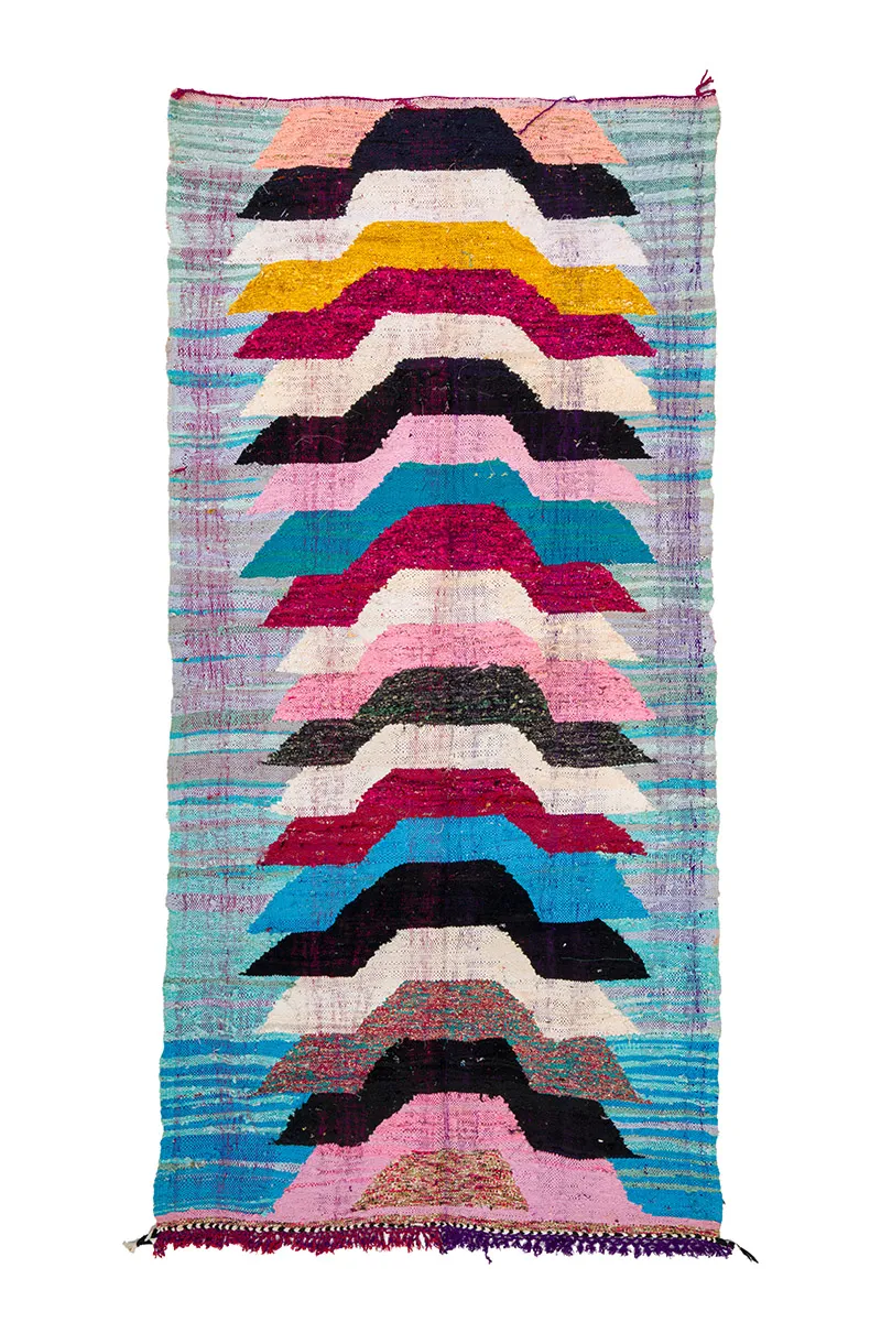 Marokkaanse Berber tapijt Boucherouite 150 x 310 cm