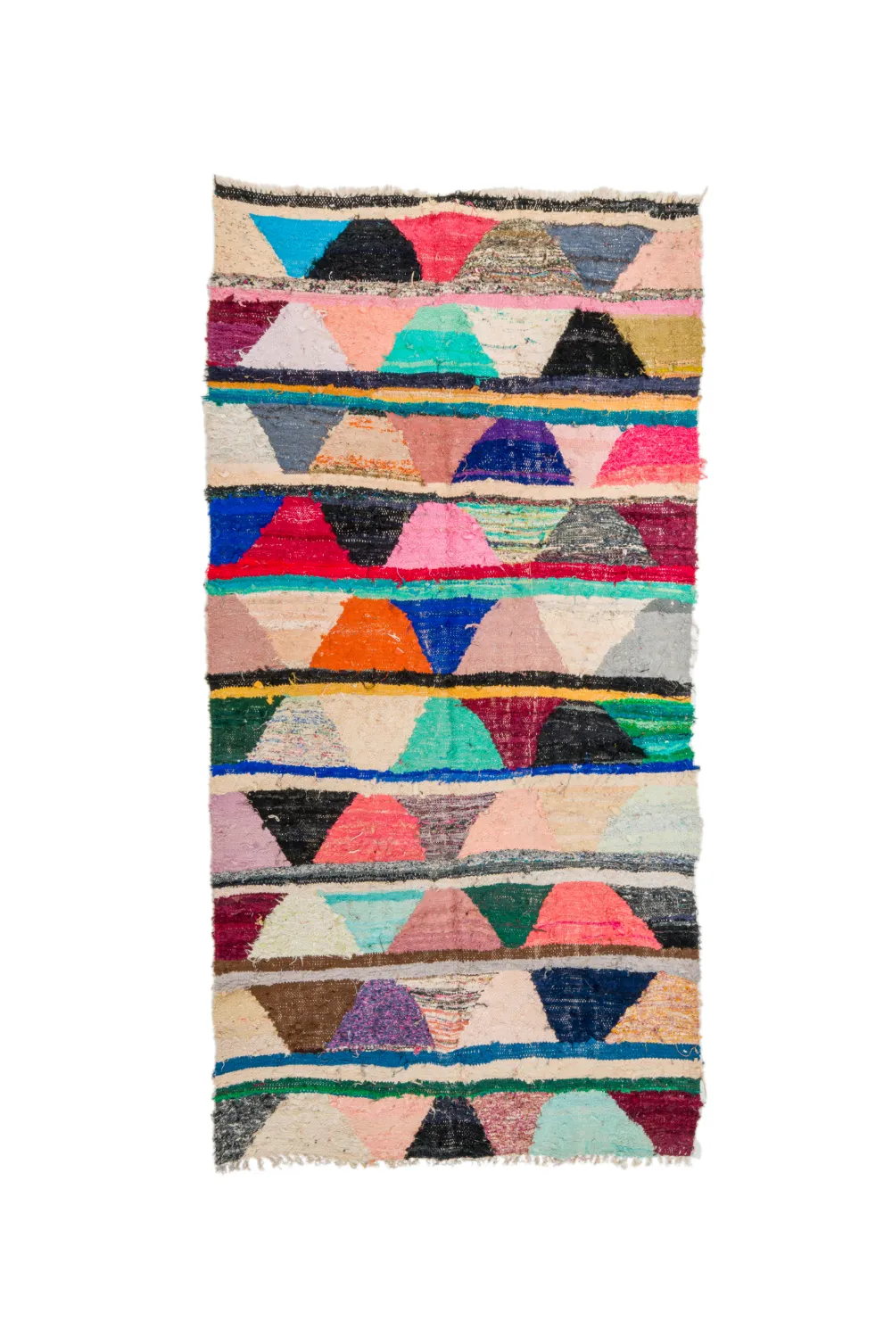 Marokkaanse Berber tapijt Boucherouite 135 x 270 cm