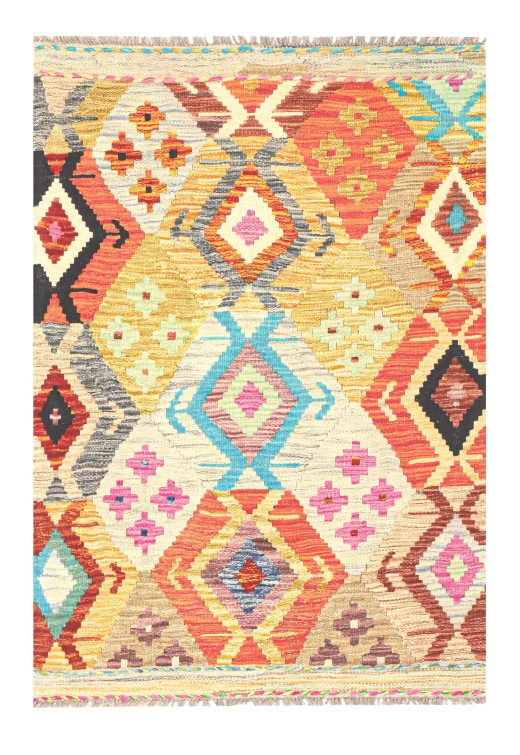 Oosters Tapijt - Vegi Kelim Hand Woven - 86 x 125 cm