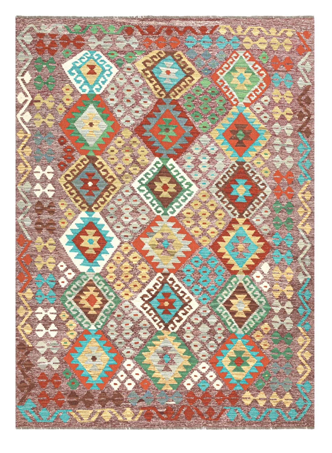 Oosters Tapijt - Vegi Kelim Hand Woven - 174 x 241 cm