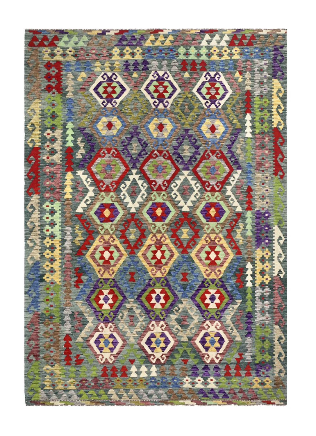 Oosters Tapijt - Vegi Kelim Hand Woven - 199 x 290 cm