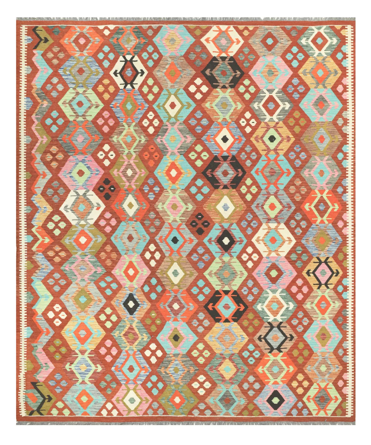 Oosters Tapijt - Vegi Kelim Hand Woven - 253 x 295 cm