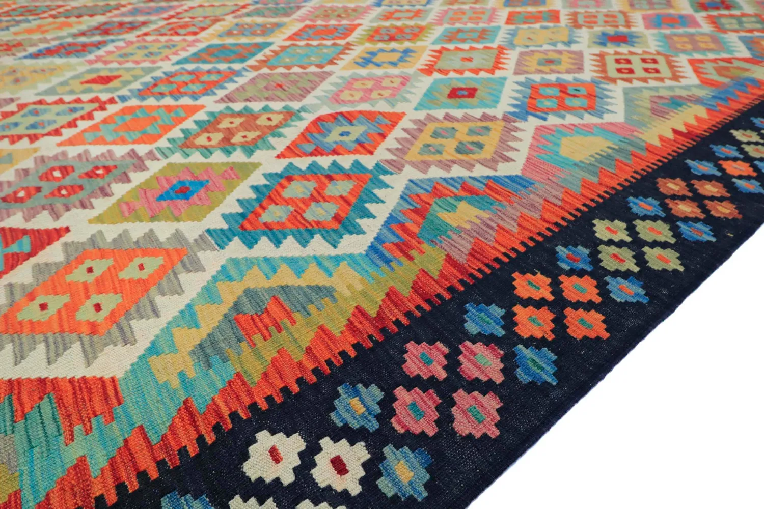 Oosters Tapijt - Vegi Kelim Hand Woven - 303 x 393 cm
