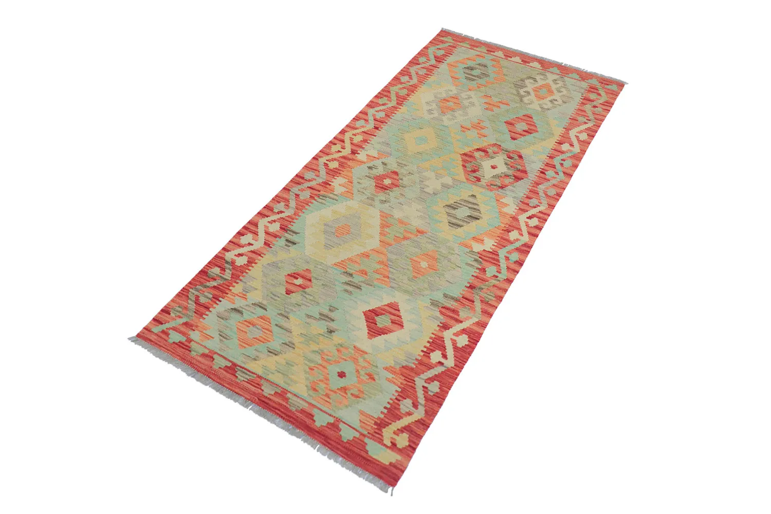 Oosters Tapijt - Vegi Kelim Hand Woven - 88 x 199 cm