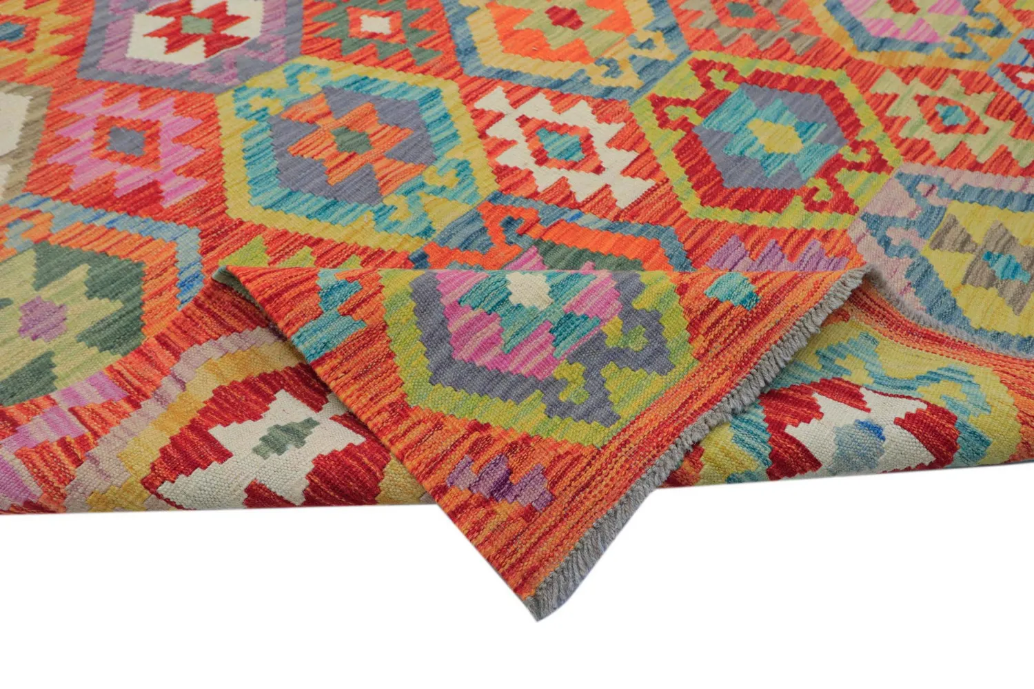 Oosters Tapijt - Vegi Kelim Hand Woven - 203 x 296 cm