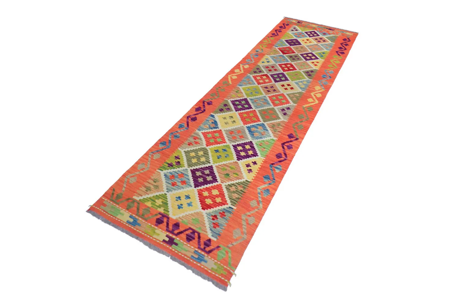 Oosters Tapijt - Vegi Kelim Hand Woven - 79 x 298 cm