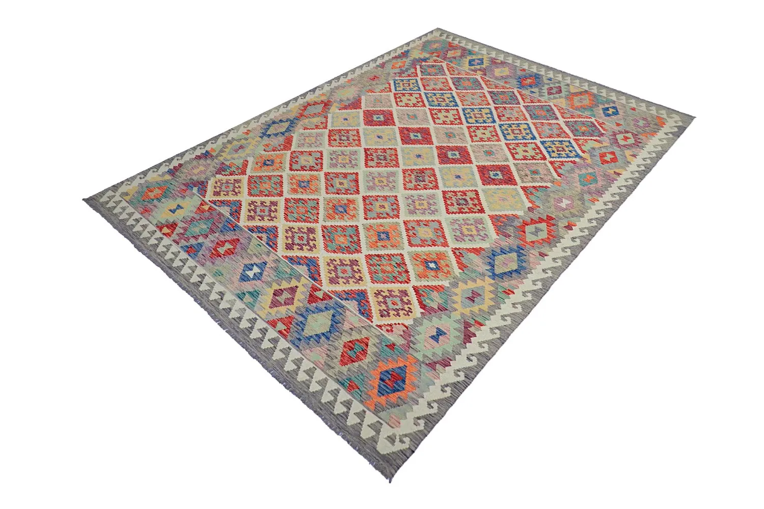 Oosters Tapijt - Vegi Kelim Hand Woven - 207 x 291 cm