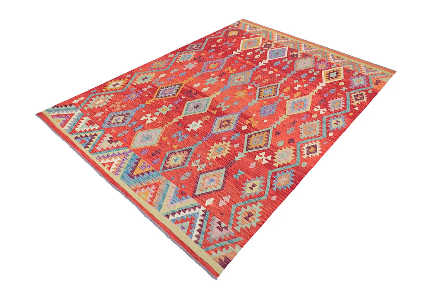 Oosters Tapijt - Vegi Kelim Hand Woven - 203 x 299 cm