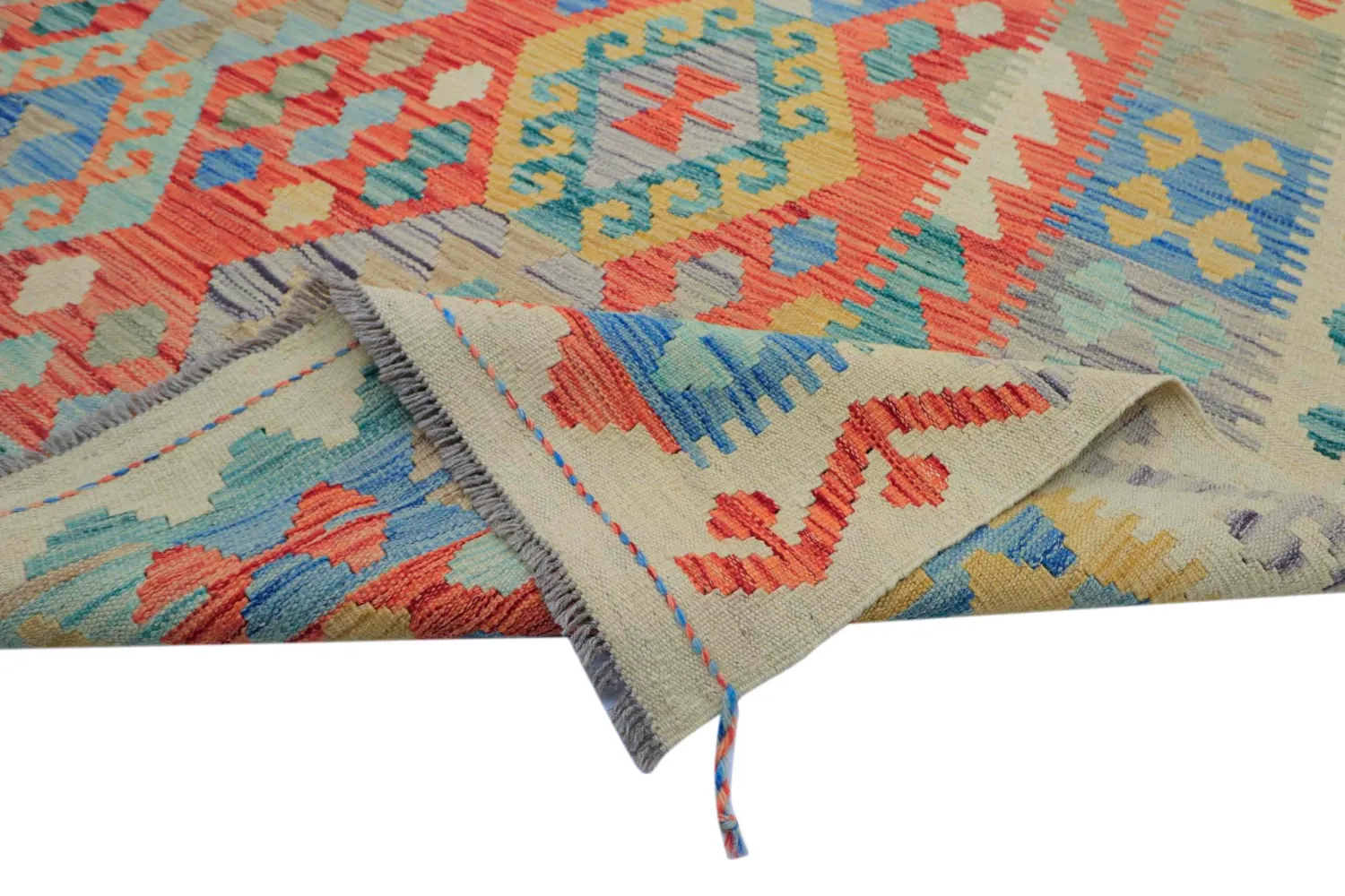 Oosters Tapijt - Vegi Kelim Hand Woven - 202 x 294 cm
