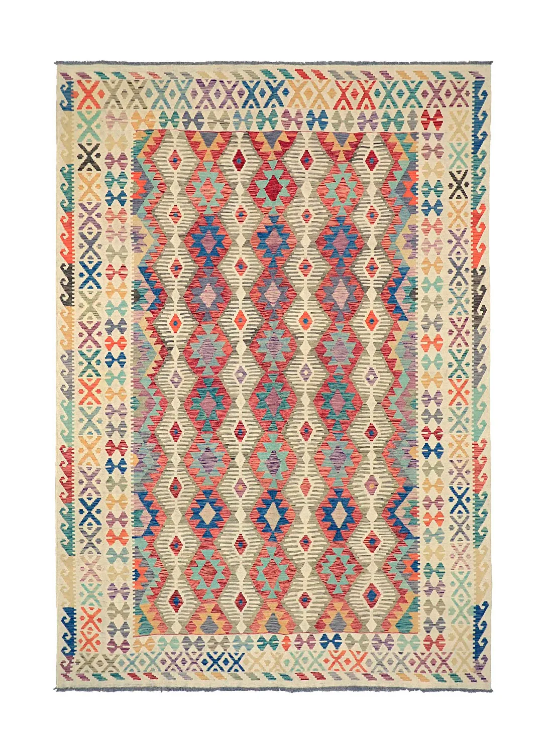 Oosters Tapijt - Vegi Kelim Hand Woven - 202 x 293 cm