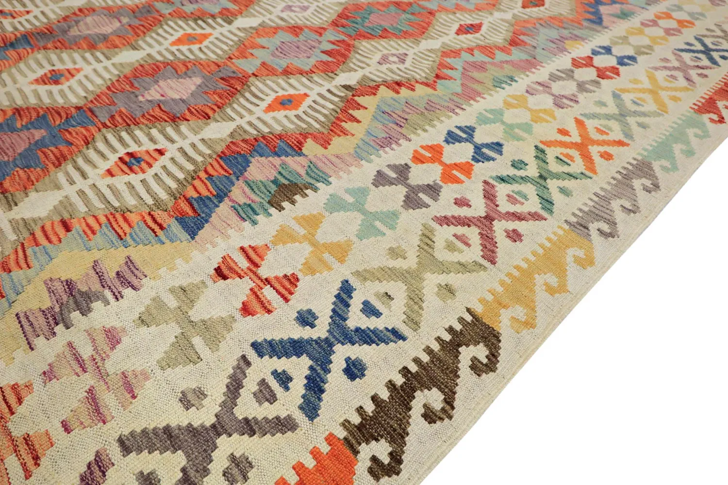 Oosters Tapijt - Vegi Kelim Hand Woven - 202 x 293 cm