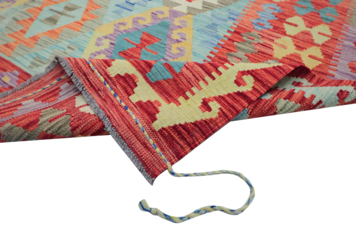 Oosters Tapijt - Vegi Kelim Hand Woven - 199 x 295 cm