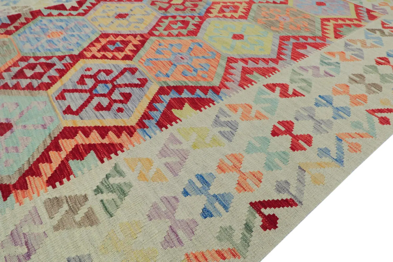 Oosters Tapijt - Vegi Kelim Hand Woven - 176 x 247 cm