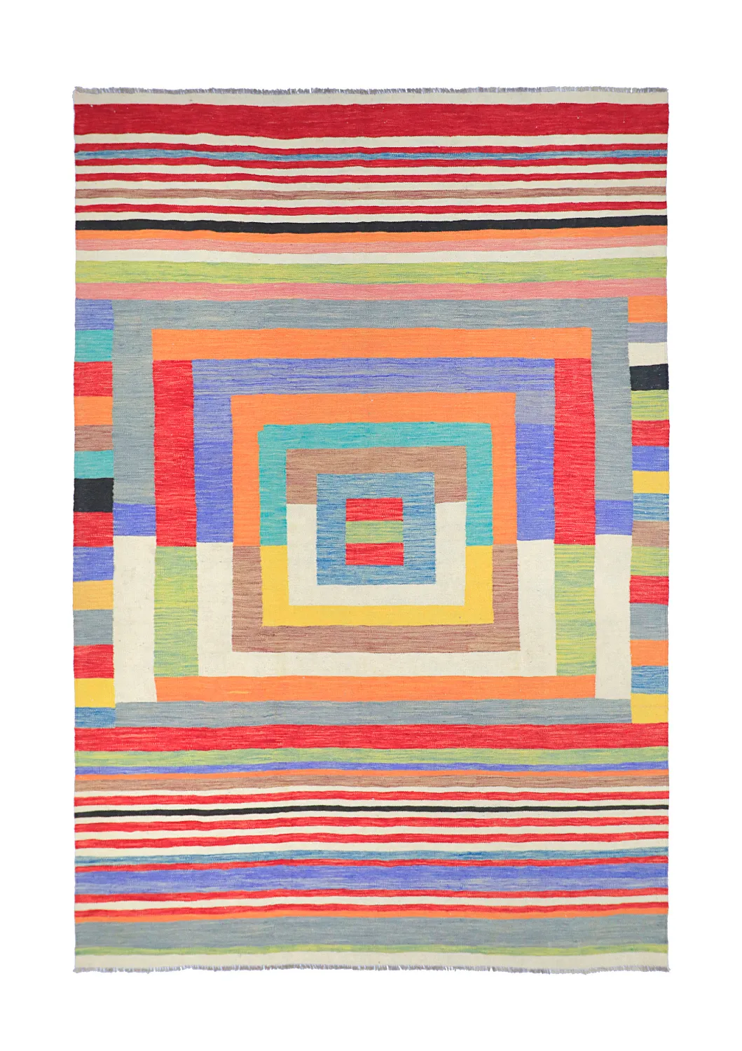 Oosters Tapijt - Kelim Hand Woven - 205 x 299 cm